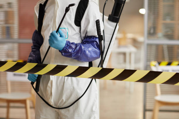 Professional Sewage Cleanup technician working in Cleveland, NC